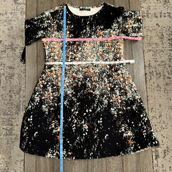 Bryn Walker Abstract Splatter Fit Flare Mini Dress - Picture 11 of 11